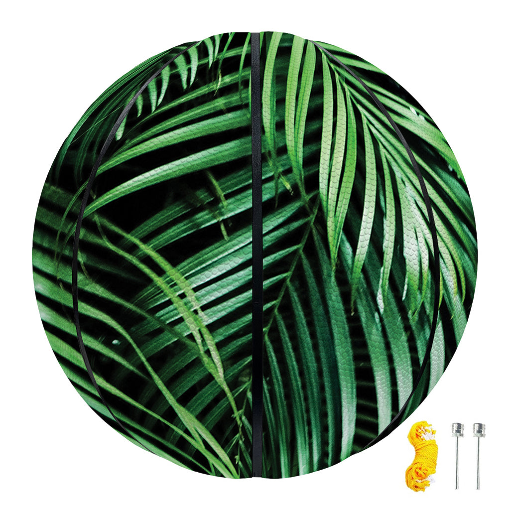 Tropical Palm Leaf Print Basketball
