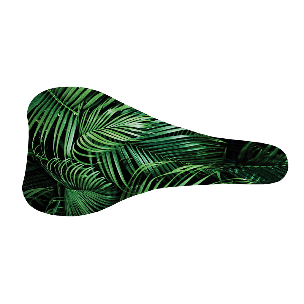 Tropical Palm Leaf Print Bicycle Seat Cover