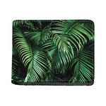 Tropical Palm Leaf Print Bifold Wallet