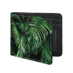 Tropical Palm Leaf Print Bifold Wallet