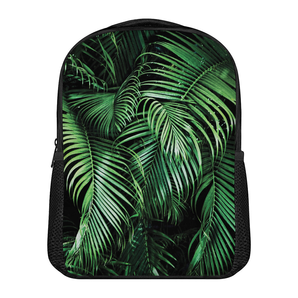Tropical Palm Leaf Print Casual Backpack