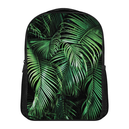 Tropical Palm Leaf Print Casual Backpack
