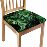 Tropical Palm Leaf Print Chair Cushion Cover