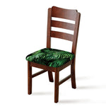 Tropical Palm Leaf Print Chair Cushion Cover