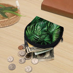 Tropical Palm Leaf Print Coin Purse