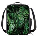 Tropical Palm Leaf Print Crossbody Lunch Bag