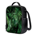 Tropical Palm Leaf Print Crossbody Lunch Bag