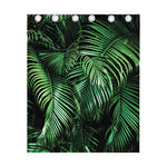 Tropical Palm Leaf Print Curtain