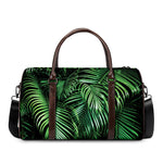 Tropical Palm Leaf Print Duffle Bag