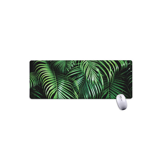 Tropical Palm Leaf Print Extended Mouse Pad
