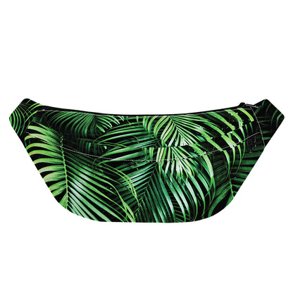 Tropical Palm Leaf Print Fanny Pack