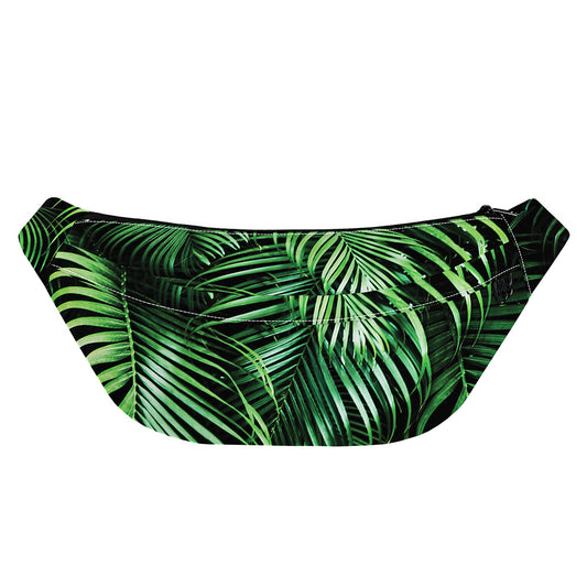 Tropical Palm Leaf Print Fanny Pack