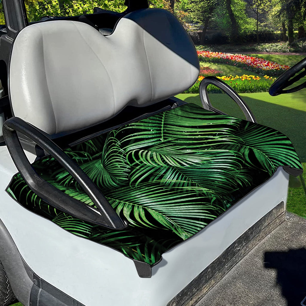 Tropical Palm Leaf Print Golf Cart Seat Cover