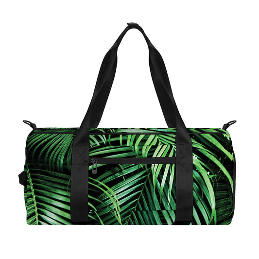 Tropical Palm Leaf Print Gym Bag