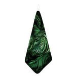 Tropical Palm Leaf Print Hand Towel