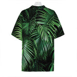 Tropical Palm Leaf Print Hawaiian Shirt