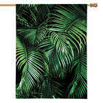 Tropical Palm Leaf Print House Flag