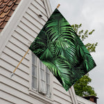 Tropical Palm Leaf Print House Flag
