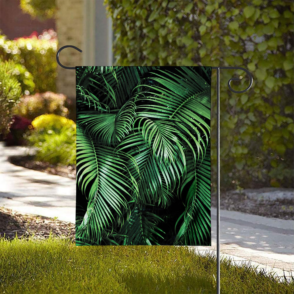 Tropical Palm Leaf Print House Flag
