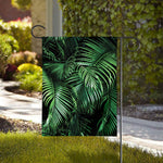 Tropical Palm Leaf Print House Flag