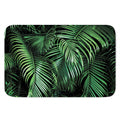 Tropical Palm Leaf Print Indoor Door Mat