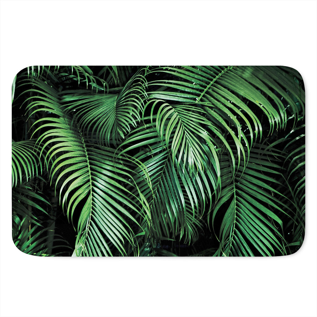Tropical Palm Leaf Print Indoor Door Mat