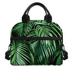 Tropical Palm Leaf Print Insulated Lunch Bag
