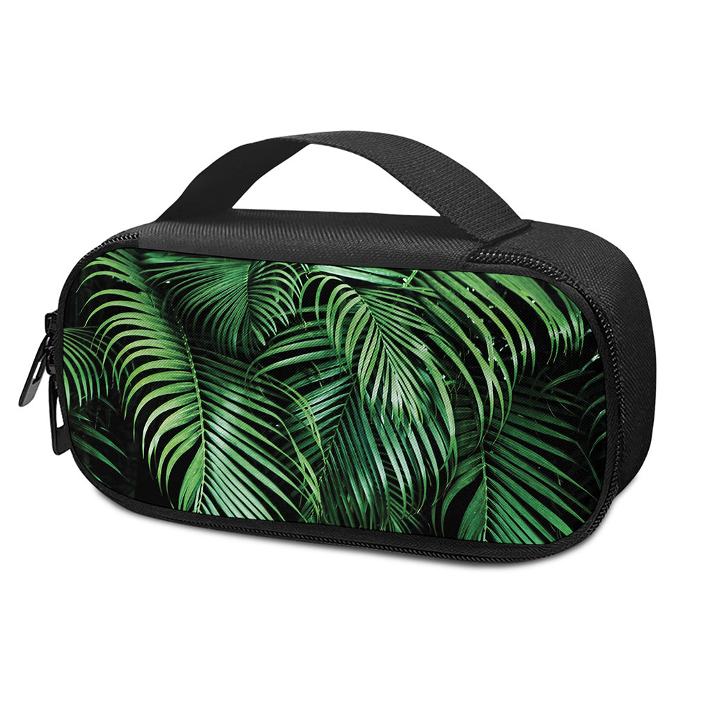 Tropical Palm Leaf Print Insulin Cooler Travel Case