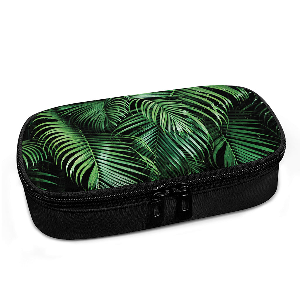 Tropical Palm Leaf Print Insulin Cooler Travel Case