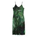 Tropical Palm Leaf Print Jersey Midi Cami Dress