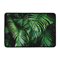 Tropical Palm Leaf Print Kitchen Mat