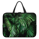 Tropical Palm Leaf Print Laptop Sleeve With Handle