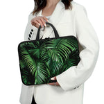 Tropical Palm Leaf Print Laptop Sleeve With Handle