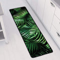 Tropical Palm Leaf Print Long Kitchen Mat