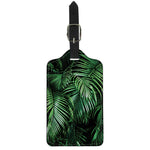 Tropical Palm Leaf Print Luggage Tag