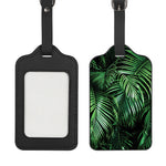 Tropical Palm Leaf Print Luggage Tag