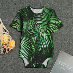 Tropical Palm Leaf Print Men's Bodysuit