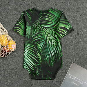 Tropical Palm Leaf Print Men's Bodysuit