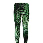 Tropical Palm Leaf Print Men's leggings