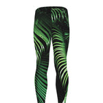 Tropical Palm Leaf Print Men's leggings