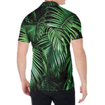 Tropical Palm Leaf Print Men's Shirt
