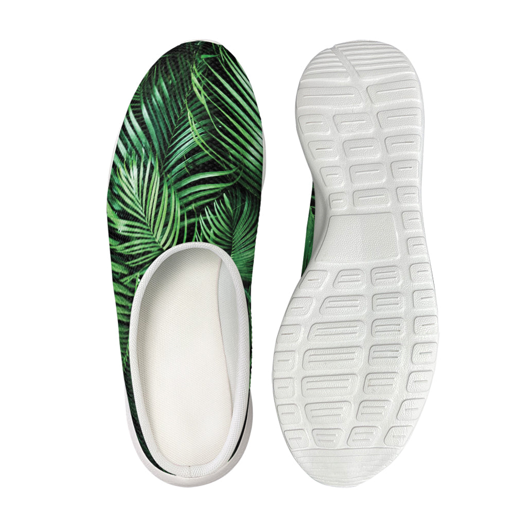 Tropical Palm Leaf Print Mesh Casual Shoes