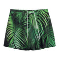 Tropical Palm Leaf Print Mesh Shorts