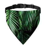 Tropical Palm Leaf Print Over The Collar Dog Bandana