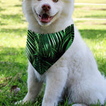 Tropical Palm Leaf Print Over The Collar Dog Bandana