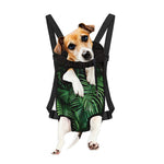 Tropical Palm Leaf Print Pet Carrier Backpack