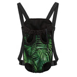 Tropical Palm Leaf Print Pet Carrier Backpack