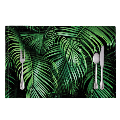 Tropical Palm Leaf Print Placemat