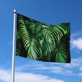 Tropical Palm Leaf Print Polyester Flag