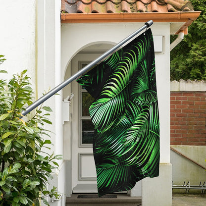 Tropical Palm Leaf Print Polyester Flag